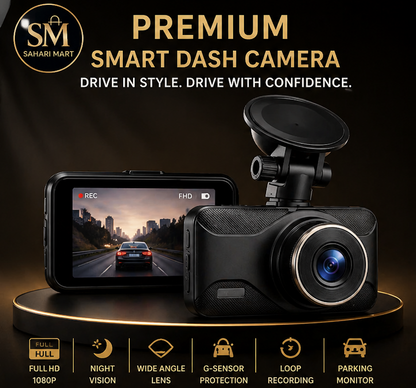 Smart Dash Camera – Ultra HD Night Vision | 170° Wide Angle | 24/7 Elite Car Protection
