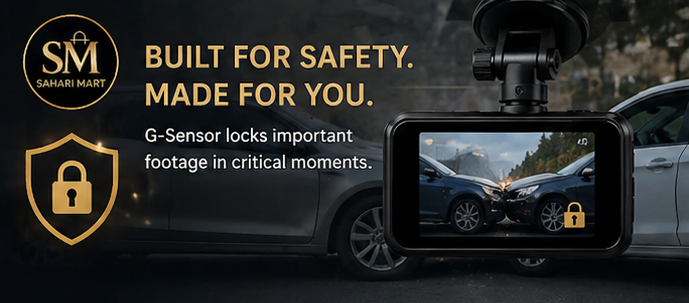 Smart Dash Camera – Ultra HD Night Vision | 170° Wide Angle | 24/7 Elite Car Protection