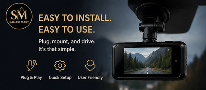 Smart Dash Camera – Ultra HD Night Vision | 170° Wide Angle | 24/7 Elite Car Protection