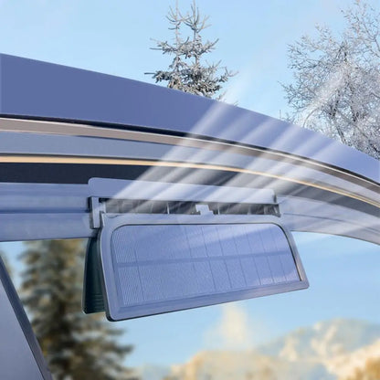 Solar Powered Car Window Vent Fan – 3 Outlet Cooling Exhaust System