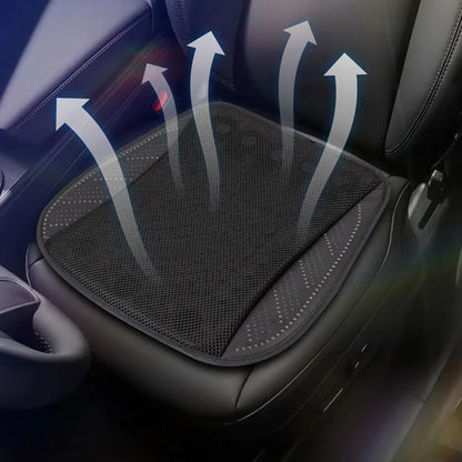 Luxury Car Seat Cooling Cushion with Built-in Fan | Summer Ventilated Seat Cover | Ultimate Heat Relief Driving Experience