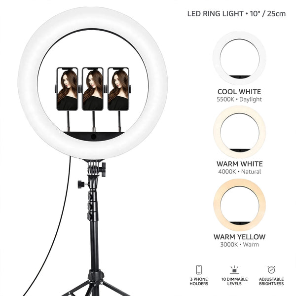 LED Ring Light Stand | إضاءة رينج لايت للتصوير